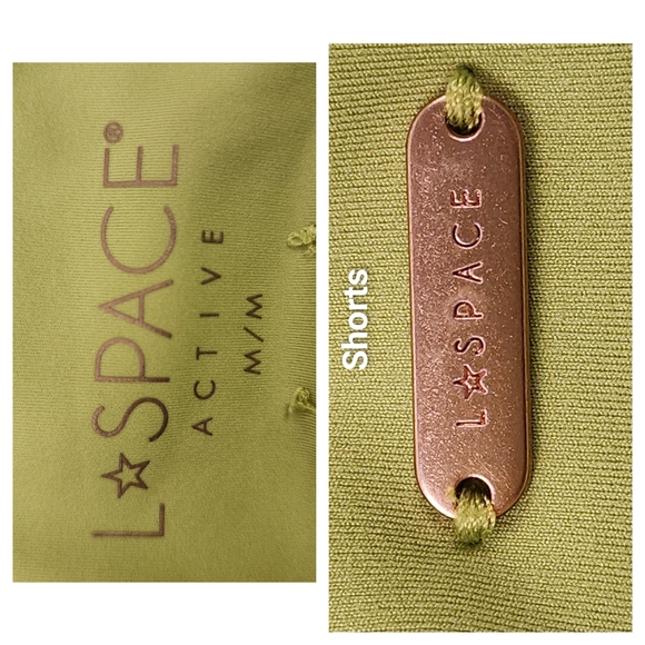 L*SPACE x Tessa Brooks 2 Piece Aim High Top (S) & Bike Shorts (M) Matching Set - Picture 10 of 15